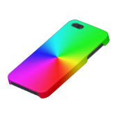 Metallischer Regenbogen iPhone Hülle (Unterseite)