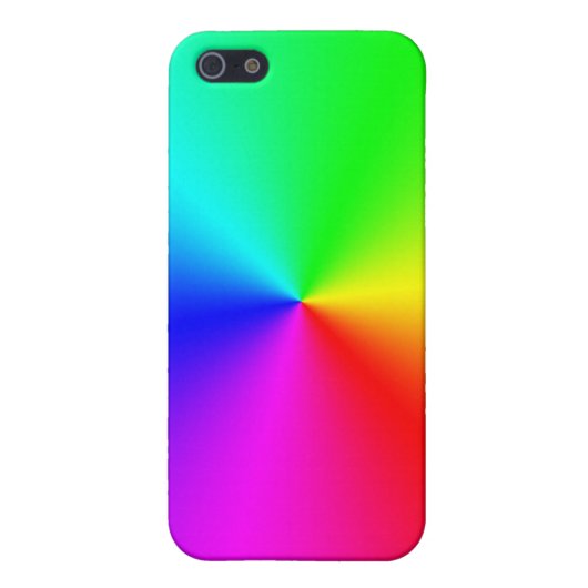 Metallischer Regenbogen iPhone Hülle (Hinten)