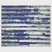 Metallischer Rhythmus Print Geschenkpapier (Flach)