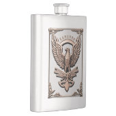 Metallischer Rose-Gold-Fett-Adler Flachmann (Rechts)