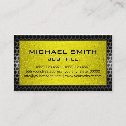 Metallischer, rostfreier Edelstahl-Grenzschau Visitenkarte (Rückseite)