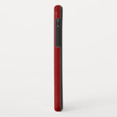 Metallischer, roter, gebürsteter Aluminium-Look Case-Mate iPhone Hülle (Hinten/Links)