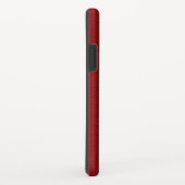 Metallischer, roter, gebürsteter Aluminium-Look Case-Mate iPhone Hülle (Hinten/Rechts)