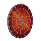 Metallischer roter, roter, rostloser Stahlaussehen Dartscheibe (Vorderseite Links)