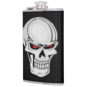 Metallischer Schädel Flachmann (Links)