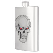 Metallischer Schädel Flachmann (Links)
