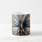 Metallischer Schmetterling Kaffeetasse (Mittel)