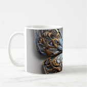 Metallischer Schmetterling Kaffeetasse (Links)