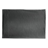 Metallischer Schwarzer Glitzer Personalisiert Kissenbezug (Rückseite)