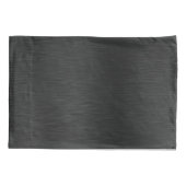 Metallischer Schwarzer Glitzer Personalisiert Kissenbezug (Rückseite)