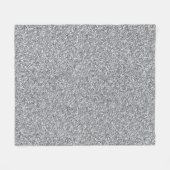 Metallischer Silber-Glitzer Fleecedecke (Vorderseite (Horizontal))