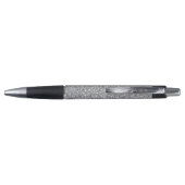 Metallischer Silber-Glitzer Kugelschreiber (Rückseite)