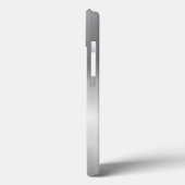 Metallischer Silber-Gray-Stahlschau Case-Mate iPhone Hülle (Rückseite / Links)