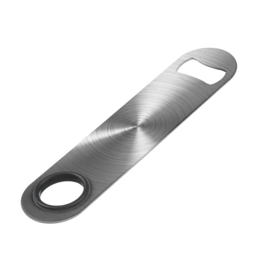 Metallischer Speedflaschenöffner (Rückseite Schrägansicht)