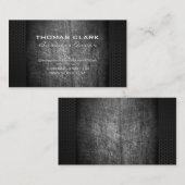 Metallischer Strohuntergrund Visitenkarte (Vorne/Hinten)