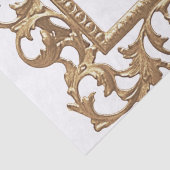 Metallischer Verzierter Acanthus-Leaf-Vintager Rah Seidenpapier (Detail)