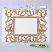 Metallischer Verzierter Acanthus-Leaf-Vintager Rah Seidenpapier (Handwerk)