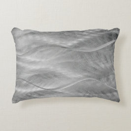 Metallischer Wavy Abstrakt Dekokissen