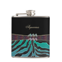 Metallischer Zebra-Tierkreis-Zeichen-Wassermann