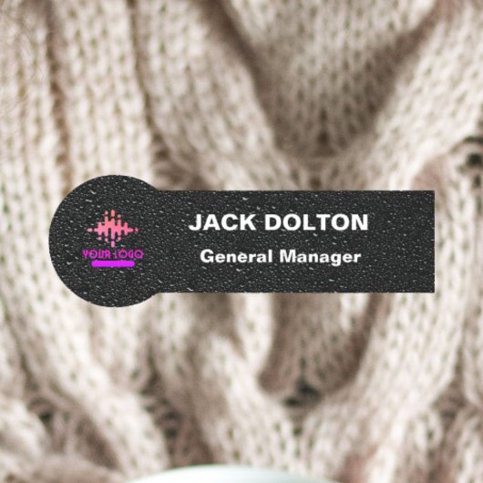 Metallisches Abzeichen für Mitarbeiternamen mit be Namensschild