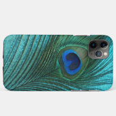 Metallisches Aqua Blue Peacock Fether Case-Mate iPhone Hülle (Rückseite (Horizontal))