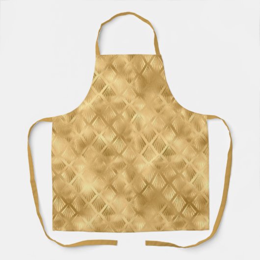 Metallisches Art-Deco-Muster Schürze (Vorderseite)