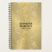 Metallisches Aussehen Gold mit Goldpaisley Planer (Vorderseite)