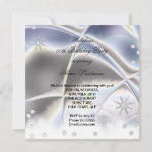 Metallisches Aussehen Silver Champagne High Heels  Einladung (Rückseite)