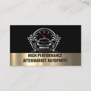 Metallisches Auto-Performance-Racing Visitenkarte