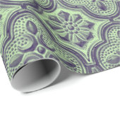 Metallisches Barock-Musterpapier Geschenkpapier (Rolleneckpunkt)