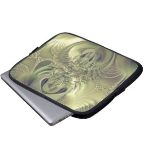 Metallisches Blätter Laptopschutzhülle