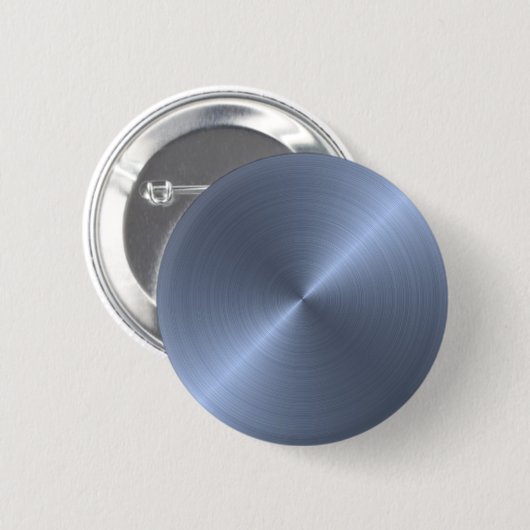 Metallisches Blau Button (Vorne & Hinten)