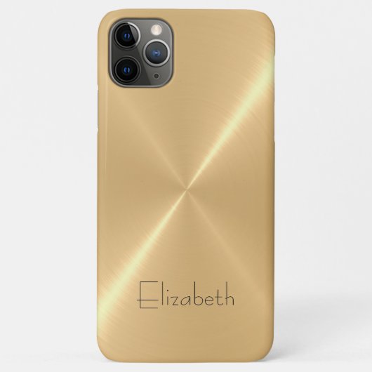 Metallisches, bleihaltiges Gold aus Edelstahl Case-Mate iPhone Hülle (Rückseite)