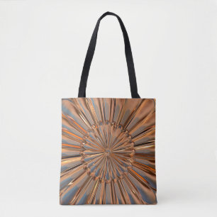 Metallisches Blumenmedaillon des Kunst-Dekokupfers Tasche