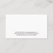 Metallisches Butcher-Logo | Grunge Hintergrund Visitenkarte (Rückseite)