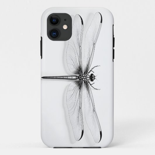 Metallisches Dragonfly-Shirt Case-Mate iPhone Hülle (Rückseite)