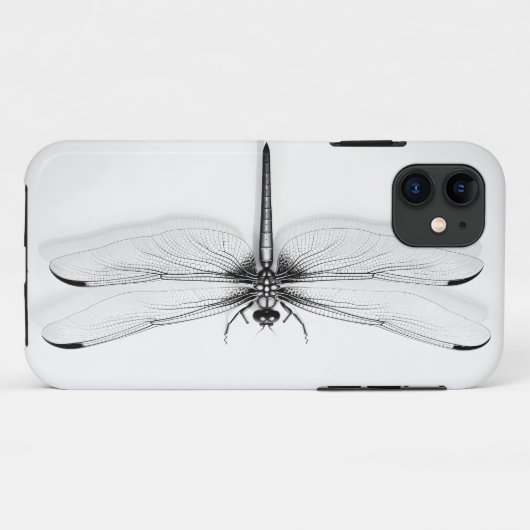 Metallisches Dragonfly-Shirt Case-Mate iPhone Hülle (Rückseite (Horizontal))