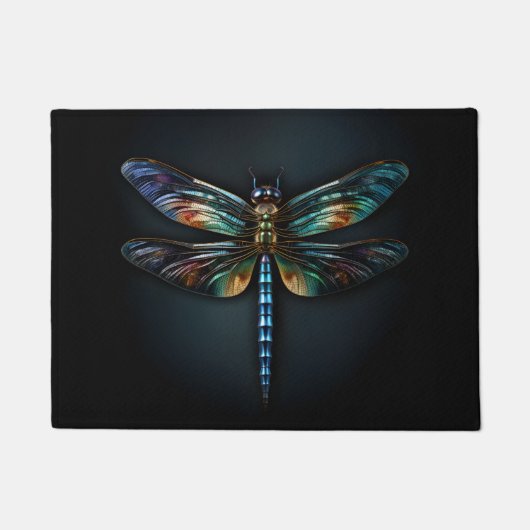 Metallisches Dragonfly-Shirt Fußmatte (Vorderseite)