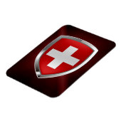 Metallisches Emblem der Schweiz Magnet (Linke Seite)