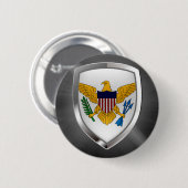 Metallisches Emblem der US-Jungfrau Button (Vorne & Hinten)