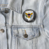 Metallisches Emblem der US-Jungfrau Button (Beispiel)