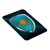 Metallisches Emblem in Kasachstan Magnet (Rechte Seite)