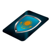 Metallisches Emblem in Kasachstan Magnet (Linke Seite)