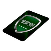 Metallisches Emblem Saudi-Arabien Magnet (Linke Seite)