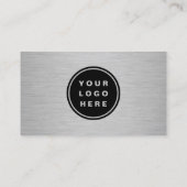 Metallisches Firmenlogo-QR-Code Visitenkarte (Rückseite)
