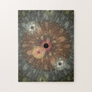 Metallisches Flammen-Fraktal-Puzzle Puzzle