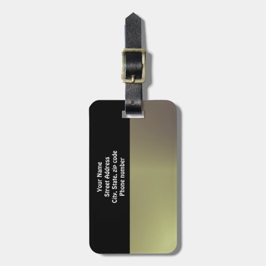 Metallisches Gefühl Gepäckanhänger (Vorderseite vertikal)