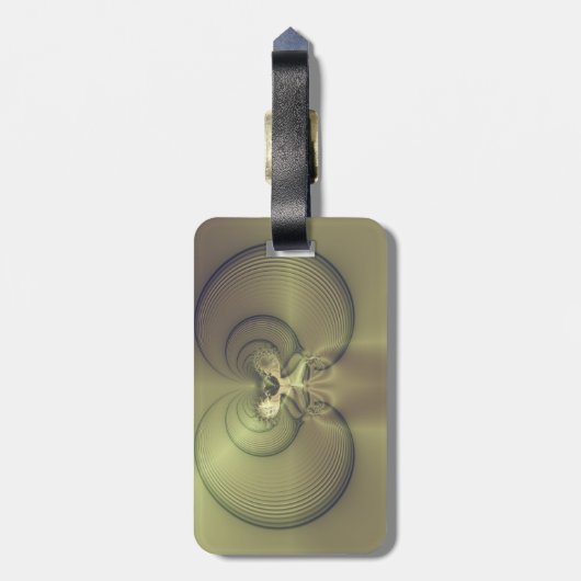 Metallisches Gefühl Gepäckanhänger (Rückseite vertikal)