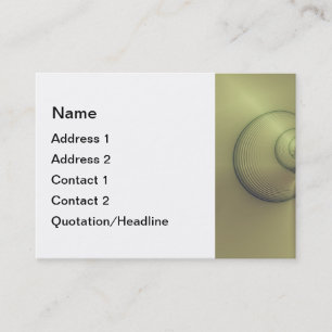 Metallisches Gefühl Visitenkarte