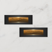 Metallisches Glossy Banner | Perforated Mesh Mini Visitenkarte (Vorne/Hinten)